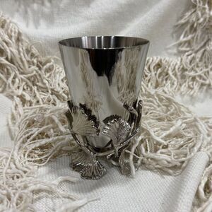 Michael Aram Ginkgo Bud Vase Stainless Steel 4.5'' NEW